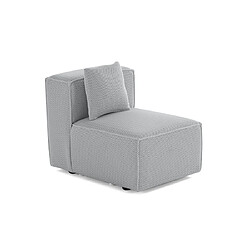 Lisa Design Arty - module d'assise sans accoudoirs - en tissu mailles 3D Arty - module d'assise sans accoudoirs - en tissu mailles 3D - Gris clair