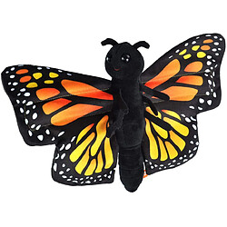 Wild Republic peluche papillon Monarch Butterfly de 21 cm noir jaune 