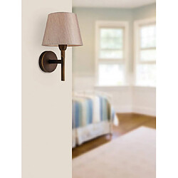 Luminaire Center Applique Transition, bronze, avec abat-jour