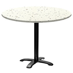 Restootab Table ronde Ø110cm - modèle Bazila terrazzo cassata