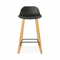 Mes Lot de 2 tabourets de bar H67 cm noir - RIZZO