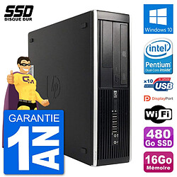 PC HP 8300 Elite SFF Intel G630 RAM 16Go SSD 480Go Windows 10 Wifi - Occasion