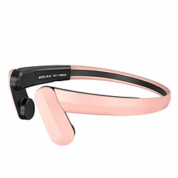 Bl03 Casque À Conduction Osseuse Oreille Suspendue Sans Fil Bluetooth 5.2 Stéréo Musique Sport Écouteur Rose 