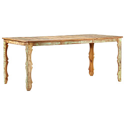 vidaXL Table de salle à manger 180x90x76cm Bois de récupération solide 