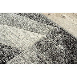 RUGSX Tapis FEEL 5673 16811 CHEVRON gris anthracite crème 180x270 cm pas cher