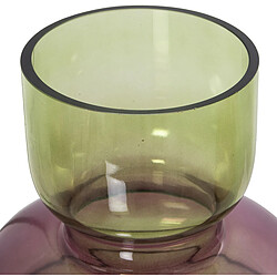 Vase Alexandra House Living Vert Violet Verre 9 x 20 cm