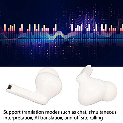 Avis Universal Écouteurs de traducteur Bluetooth sans fil 84 langues TWS réduction du bruit écouteurs de traduction stéréo pour la musique appelant blanc