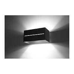 Luminaire Center Applique murale LOBO MAXI aluminum noir 2 ampoules