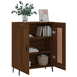 Avis vidaXL Buffet chêne marron 69,5x34x90 cm bois d'ingénierie