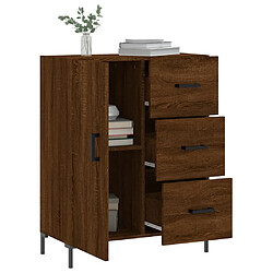 Acheter Maison Chic Buffet,Meuble de Rangement,commode pour salon,Cuisine chêne marron 69,5x34x90 cm bois d'ingénierie -MN86498