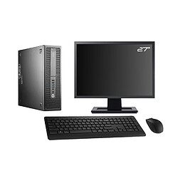 PC HP 800 G2 SFF Ecran 27" Gaming GTX 1650 i5-6500 RAM 16Go 240Go SSD + 2To W10 · Occasion 