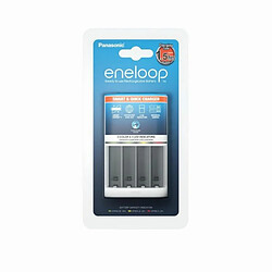 Panasonic eneloop, Chargeur Rapide Intelligent, pour 1-4 Piles Ni-MH AA/AAA & eneloop, Pile Ni-MH prête à l'emploi, AA Mignon, Pack de 8, Emballage utilisable comme étui de Rangement, Min. 1900 mAh