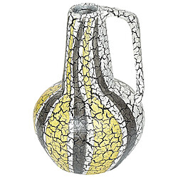 Beliani Terre cuite Vase décoratif 34 cm Multicolore Blanc MALAKKA