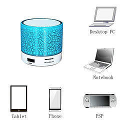 Avis Wewoo Mini enceinte Bluetooth vert Mini haut-parleur stéréo portable, avec microphone intégré et ampli LED, Appels Mains-libres de ampère Carte TF & AUX IN, Distance: 10m