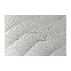 Ensemble relaxation matelas + sommiers electriques decor blanc satine 2x80x200 - Mousse - 14 cm - Ferme - TALCA pas cher