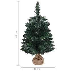 Acheter vidaXL Sapin de Noël artificiel avec support Vert 60 cm PVC