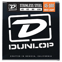 Dunlop DBS45100 Stainless Steel Medium light 45-100 - Jeu cordes guitare basse