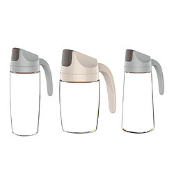 3pcs Distributeur d'Huile Vinaigre, Bouteille d'Olive en Verre,pour Cuisine Bouteille pour Huile et Vinaigre, Capacité 300ML et 600ML et 630ML