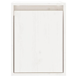 Acheter vidaXL Armoire murale Blanc 30x30x40 cm Bois de pin massif