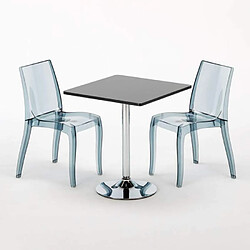 Avis Grand Soleil Table carré et ronde avec 2 Chaises colo