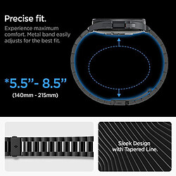 Spigen Sgp Spigen Modern Fit Bracelet de Remplacement Compatible avec Samsung Galaxy Watch 6 Classic 47mm 2023 - Noir