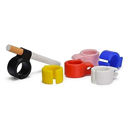 Avis Wewoo 3 PCS Silicone Creative Cigarette Holder Smoking Ring Finger Anti-smoke Blue