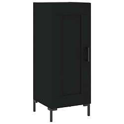 Maison Chic Buffet,Meuble de Rangement,commode pour salon,Cuisine Noir 34,5x34x90 cm Bois d'ingénierie -MN97562