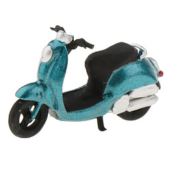 Modèle 1:64 Mini Modèle De Scénario De Disposition De Scooter En Plastique Pour Matchbox Blue pas cher