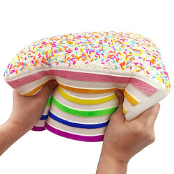 Wewoo Jouet de compression de gâteau de triangle-arc-en-ciel lent augmentant le stress croissant Relif jouets pour des enfants 