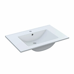 Avis MIRAKEMUEBLE Meuble de salle de bains avec lavabo et miroir Essens - Oak Alaska Chêne en Alaska