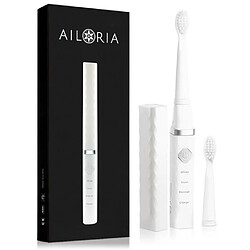 AILORIA FLASH TRAVEL FT-271W 50345221 - Brosse a dents de voyage a technologie sonique USB - Blanc et Argent