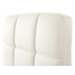 Avis Decoshop26 Lot de 2 chaises fauteuils de salle à manger en synthétique blanc CDS04069