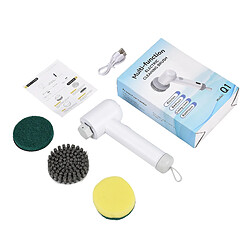 KILISKY Brosse de Nettoyage Electrique - Avec 3 têtes de nettoyage remplaçables - 2 vitesses- pour nettoyer la cuisine, la douche pas cher