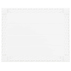 Maison Chic Table de jardin | Table d'extérieur blanc 59x47x40 cm PP -GKD57800 pas cher