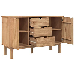 Acheter Maison Chic Buffet,Meuble de Rangement,commode pour salon,Cuisine OTTA 113,5x43x73 cm Bois massif de pin -MN82405