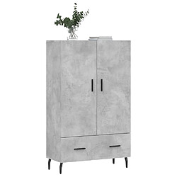 Avis Maison Chic Buffet,Meuble de Rangement,commode pour salon,Cuisine gris béton 69,5x31x115 cm bois d'ingénierie -MN48574