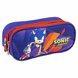 Trousse d'écolier Sonic Violet 22,5 x 8 x 10 cm 