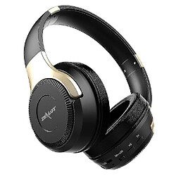 Universal Casque bluetooth sans fil protection musique (or noir) 