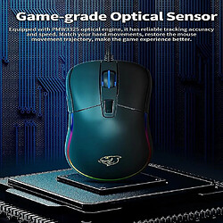 Avis Universal Souris yyh-jeu 6 clés souris de jeu câblées optiques (rose)