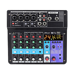 Table De Mixage 6 Canaux Avec Carte Son Intégrée, Effets DSP, Bluetooth, USB 2.0 YONIS 