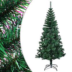 vidaXL Sapin de Noël artificiel pointes iridescentes Vert 210 cm PVC 