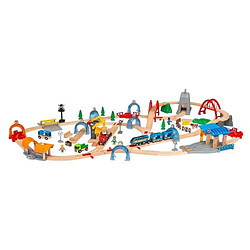 Brio World Circuit Smart Tech Sound Deluxe - Coffret complet 91 pieces - Circuit de train en bois - Ravensburger - Des 3 ans - 3