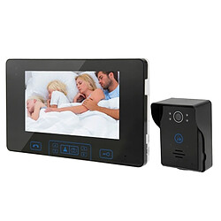 Wewoo Interphone vidéo Visiophone 7 pouces TFT 2.4GHz Numérique Sans Fil Porte Téléphone, Vision Nocturne / Moniteur / Déverrouiller / Photo