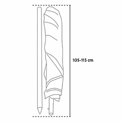 Parasol de plage léger visser protection uv GiraFacile 200 cm Ermes, Couleur: Vert foncé pas cher