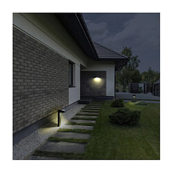 Leds C4 Applique murale extérieur Top Aluminium,Verre trempé Sablé, Gris urbain