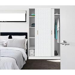 Cpm Sticker pour porte de dressing scandi Home - L. 67 x l. 250 cm - Blanc