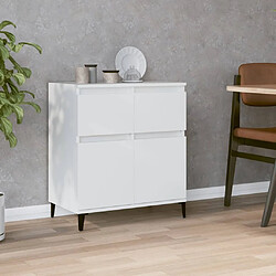 Maison Chic Buffet,Meuble de Rangement,commode pour salon,Cuisine Blanc 60x35x70 cm Bois d'ingénierie -MN30729