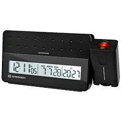 Réveil digital radio piloté avec projecteur et port USB pour smartphone - Bresser