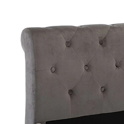 Acheter vidaXL Cadre de lit Gris Velours 120 x 200 cm