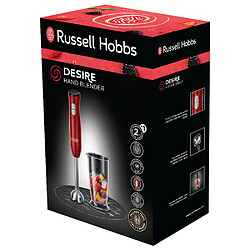 RUSSELL HOBBS 24690-56 Mixeur plongeant Desire - 500 W - Rouge intense